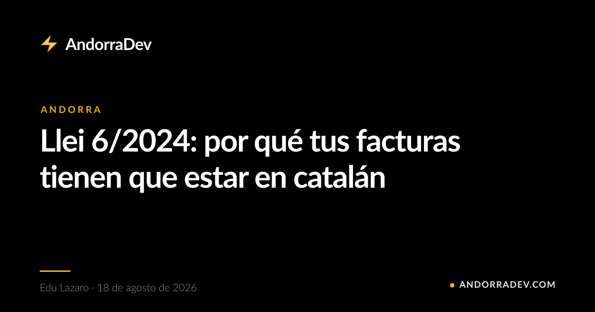 Llei 6/2024: por qué tus facturas tienen que estar en catalán