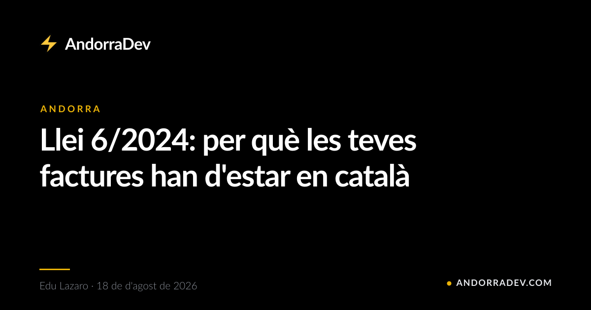 Llei 6/2024: per què les teves factures han d'estar en català