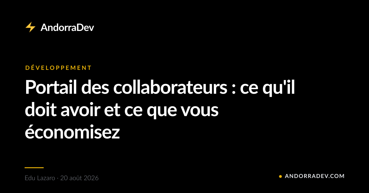 Portail des collaborateurs : ce qu'il doit avoir et ce que vous économisez