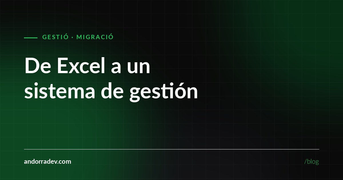Migrar d'Excel a un sistema de gestió: per on començar