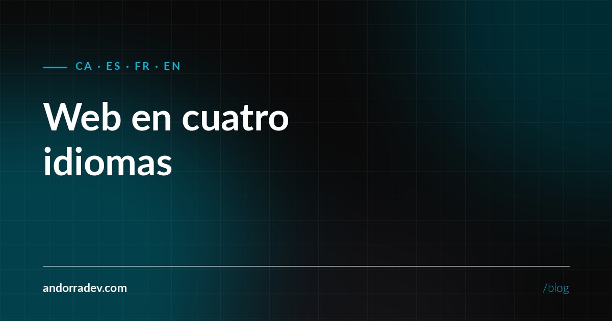 Web multiidioma en Andorra: catalán, español, francés e inglés