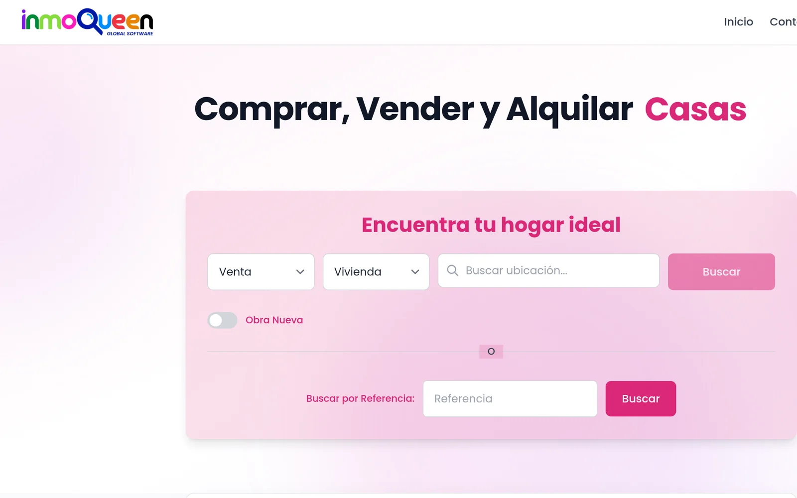 InmoQueen · CRM inmobiliario multi-grupo, portal y webs de marca